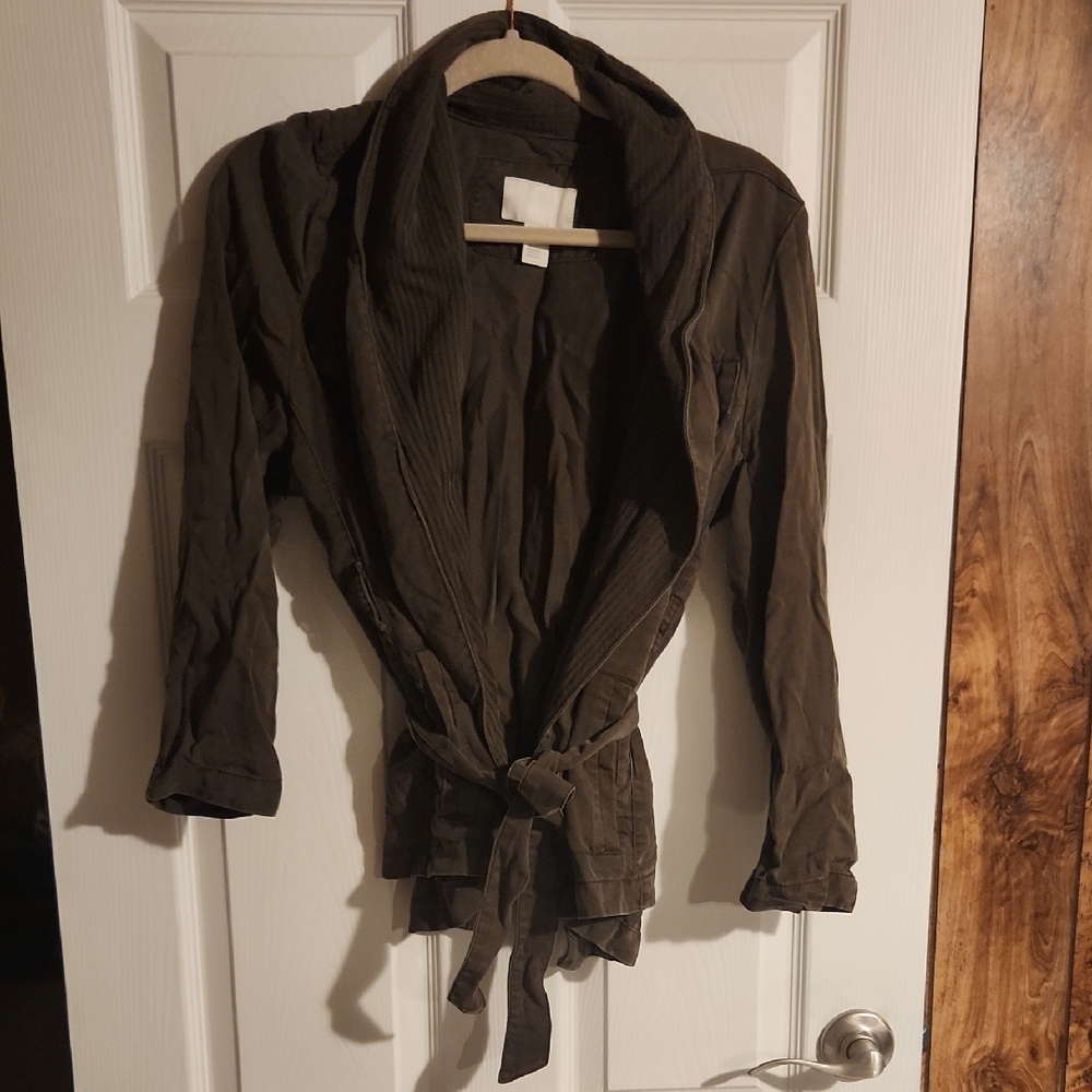 H&M Brown Belted Jacket